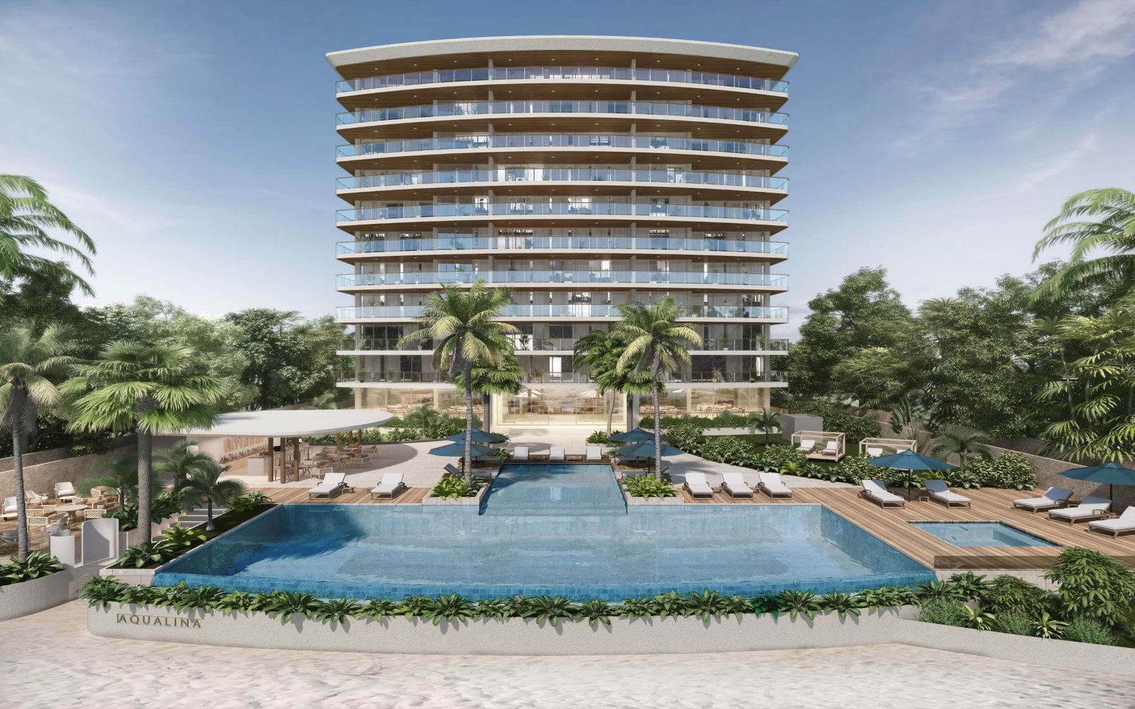Aqualina Condos Bahamas beachfront architecture