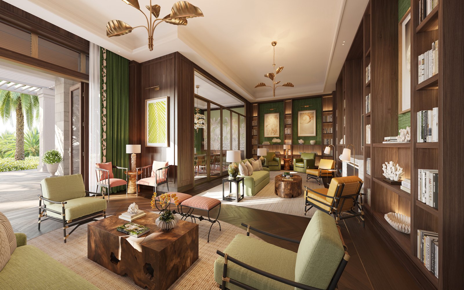 Interior living space at Four Seasons Residences Bahamas