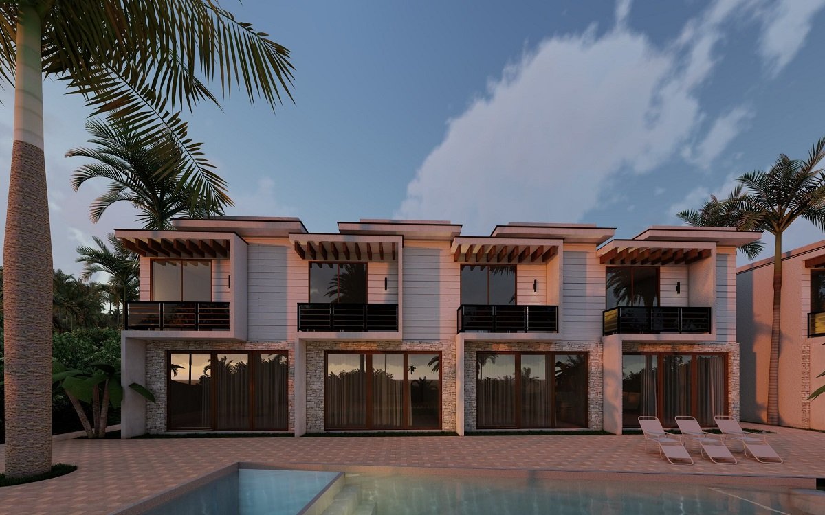 Bahamas luxury vacation home oceanfront aerial view